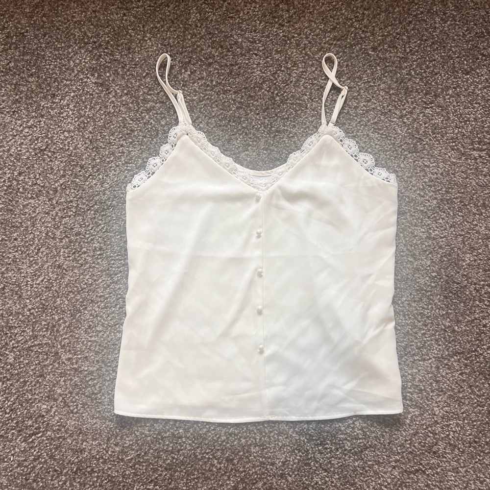 White Camisole Tank Top